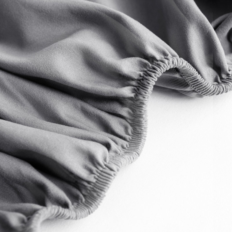 Extra Deep 25cm Bed Sheets Fitted Sheet 100% Poly Cotton, Dark Grey, Small Double (4')