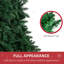 Demi-arbre de Noël artificiel 7 pi, 520 branches, ouverture automatique, base en acier, Fascinate