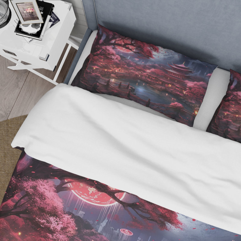 Ensemble de housse de couette en microfibre / polyester Japon Land Of The Samurai III Bedding