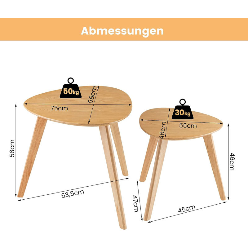 Maryanne Three Leg Coffee Table