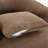 360° Swivel Chair, 38.2" Accent Chair Sofa, Upholstered Swivel Barrel Sofa Chair with a Throw Pillow for Living Room, Bedroom, Office and Hotel, Dark Brown-1248456708