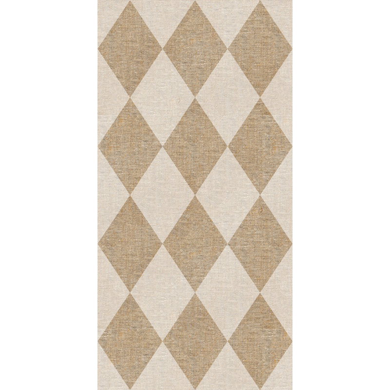 Tapis beige facile à nettoyer Farm, Rectangle  2.6' x 6.5'