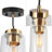 Grisella 1 - Light Single Cylinder Kitchen Island Pendant with Seeded Glass(1-Set)