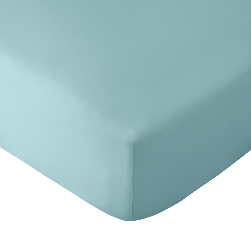 So Soft Non-Iron 30cm Depth Fitted Sheet, Super King, Blue