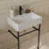 Bathroom Console Sink With Overflow,Ceramic Console Sink