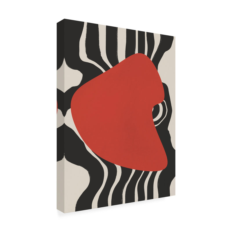 Art sur toile «bolologic Little Dean», rouge liquide, H 18 po x l 24 po