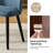  Kanalu 18.5"W Modern Dining Chair Set with Solid Wood Legs Set of 4-486585617-486585622