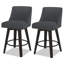 Tabourets de bar et de comptoir Loriell avec structure en bois massif-1010717036-1010717045-1010717044