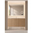 Ensemble de meuble-lavabo flottant 48 po avec miroir à DEL 48 po