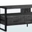 Meuble télé à finition bois noir récupéré avec 3 tiroirs, H 21,51 po x l 58,84 po x P 15,31 po-753365986-756839218