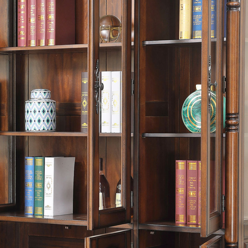 Bibliothèque à domicile de style américain classique