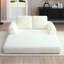 Canapé-lit rembourré 63 po avec 2 coussins en velours côtelé 63 po Corduroy - Aucun assemblage requis-128842264-123034474