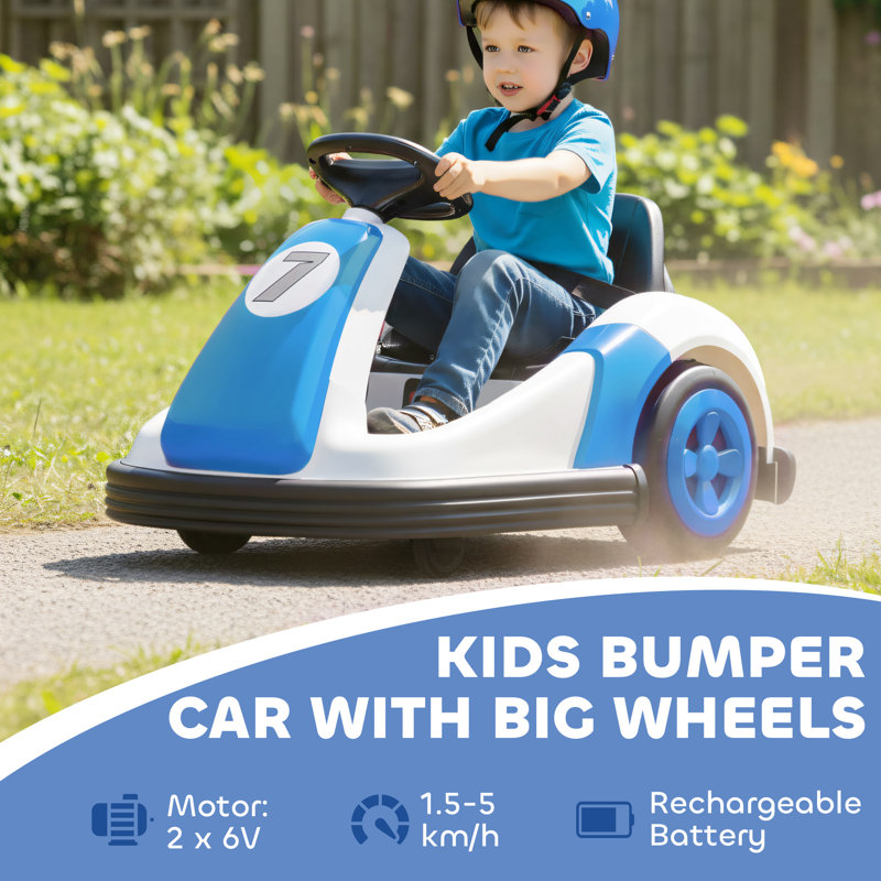 HOMCOM Battery Powered Ride On, Blue