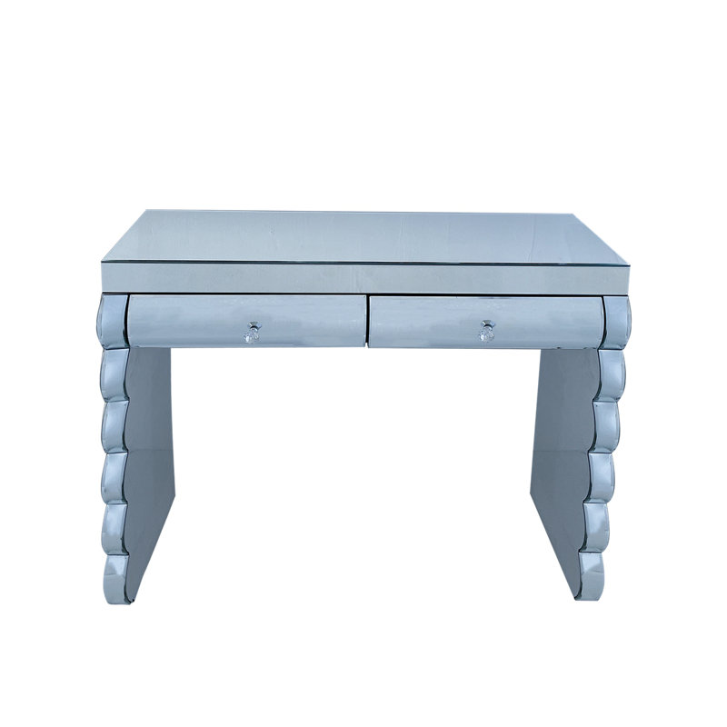 Mirror Console Table with 2 drawers