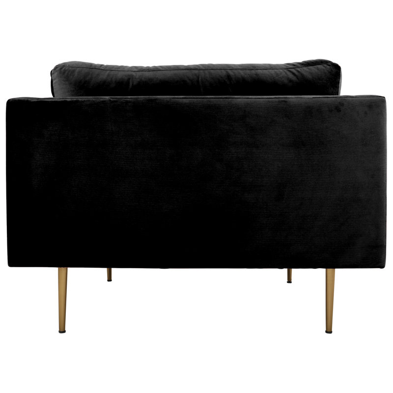 Caden Upholstered Armchair, Black