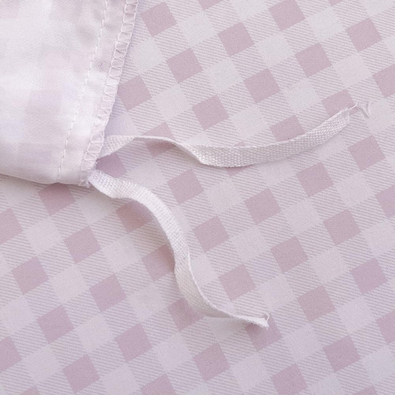 Gingham Duvet Cover Set, Grid Simple Geometric Square Pattern Comforter Cover, Soft Plaid Washed Microfiber Bedding Cover