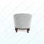 Fauteuil d'appoint rembourré Ava-1839218329