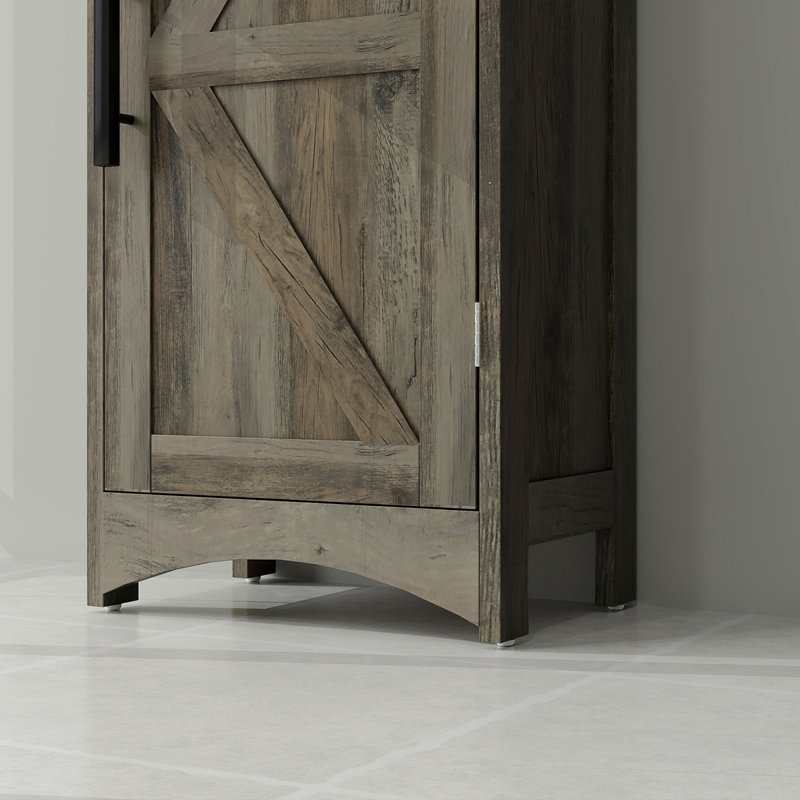 Narrow Cabinet,Tall Slim Bathroom Storage Cabinet, Gray