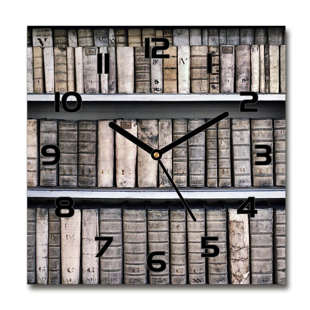 Analoge Wanduhr Bookshelf 60 cm Geräuschlos