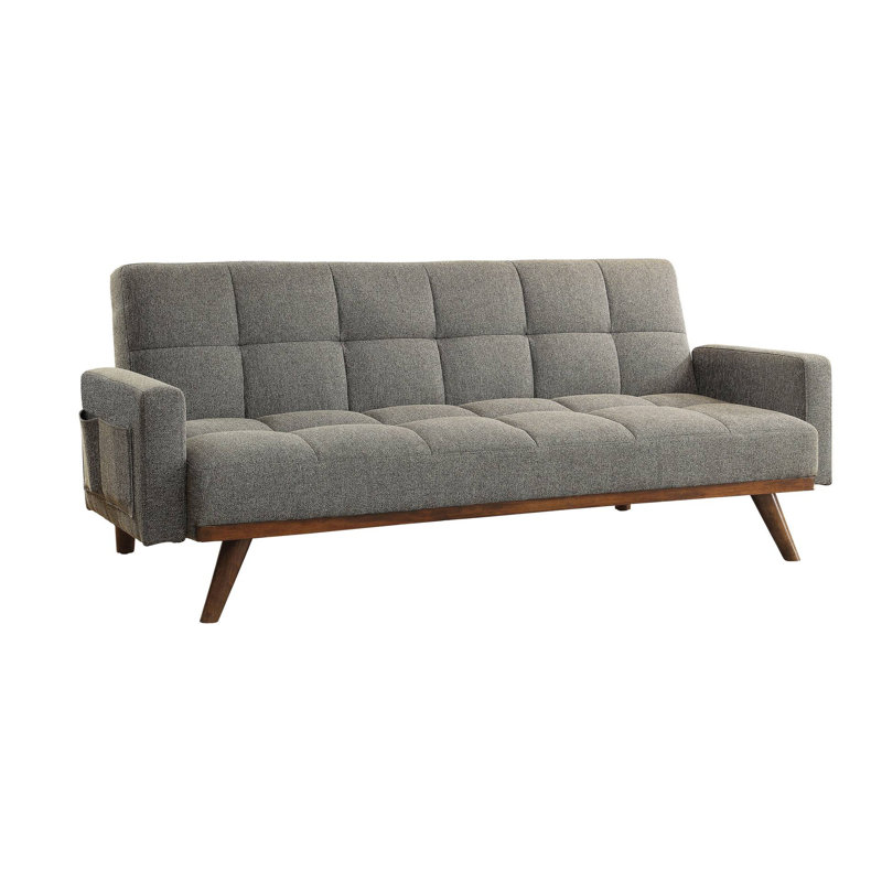 Canapé futon 79,7 "Mid-Century moderne, gris