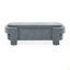 Banc rembourré en chenille avec grand espace de rangement