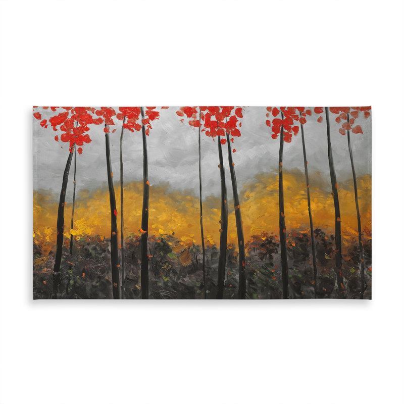 Abstract Autumn Trees Tablecloth - Indoor/Outdoor Home Decor