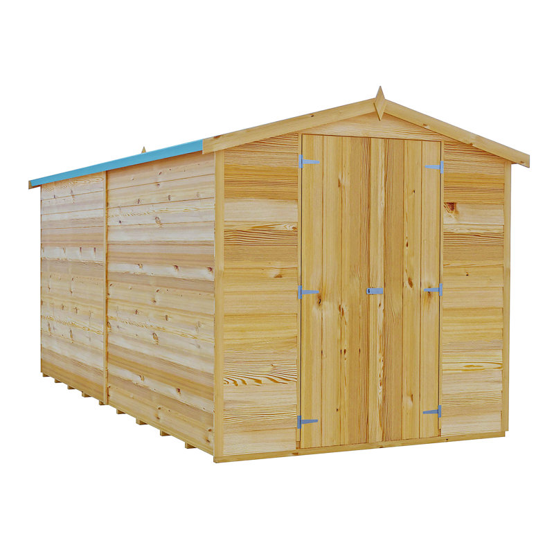 Garden Value 6 Ft. W x 12 Ft. D Overlap Storage Shed, No