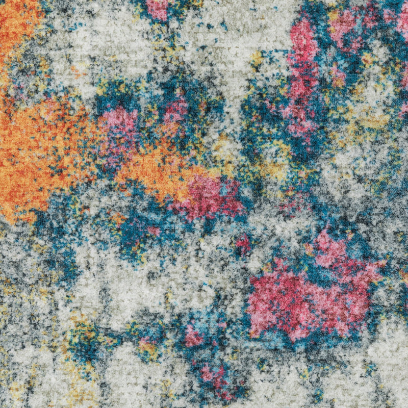 Ratchford Area Rug with Non-Slip Backing, Runner 2' x 8'
