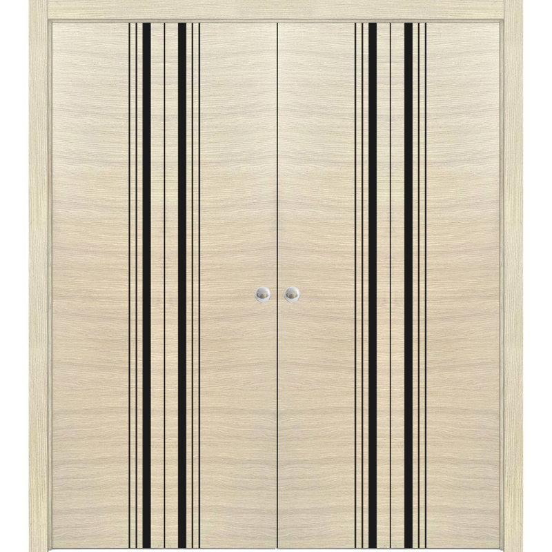 Portes françaises en bois massif massif, 60 po x 96 po