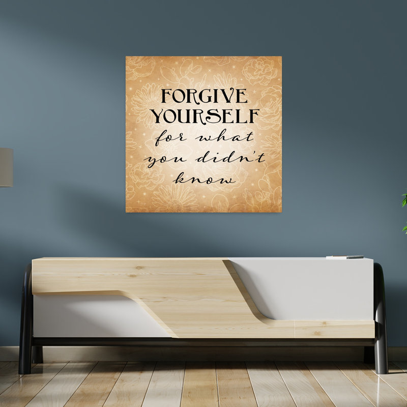 «Forgive Yourself», art contemporain abstrait, H 36 po x l 36 po