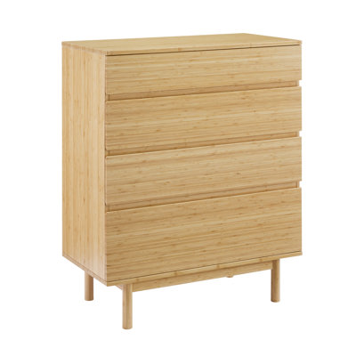 Commode haute 4 tiroirs Benji, blé