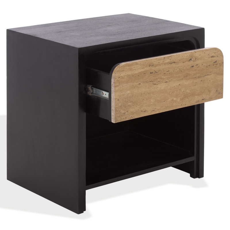 Halcyon Travertine Nightstand