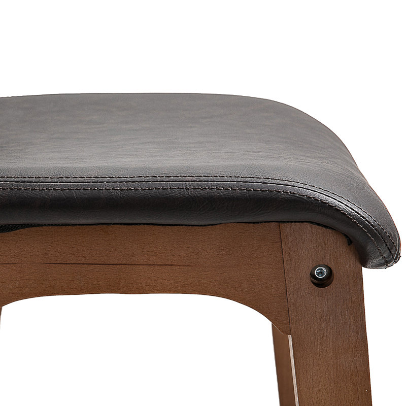 Jahdal Upholstered Counter Stool, Black