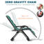 Chaise inclinable zéro gravité avec coussin