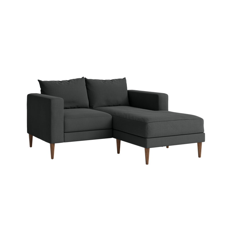 Essential Loveseat Sectional, Shadow Upcycled Poly, Dark Brown