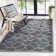 Mastin Natural Fiber Hand Woven Wool/Jute Geometric Rug in Beige/Charcoal