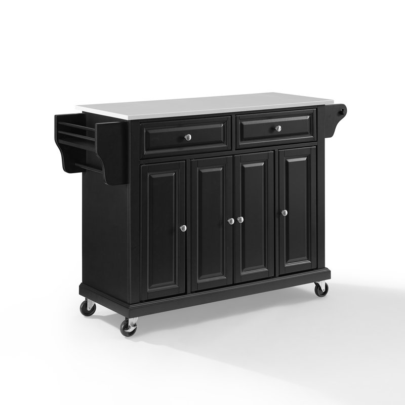 Baisden 51.5 " W Kitchen Island, Black