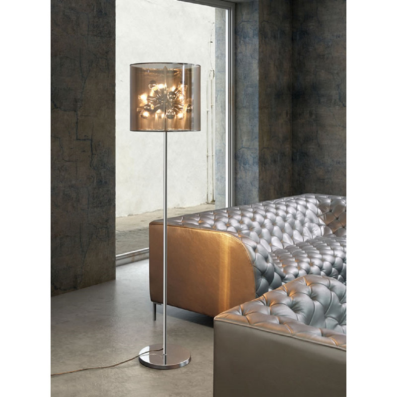 Durm 50'' Chrome Traditional Floor Lamp