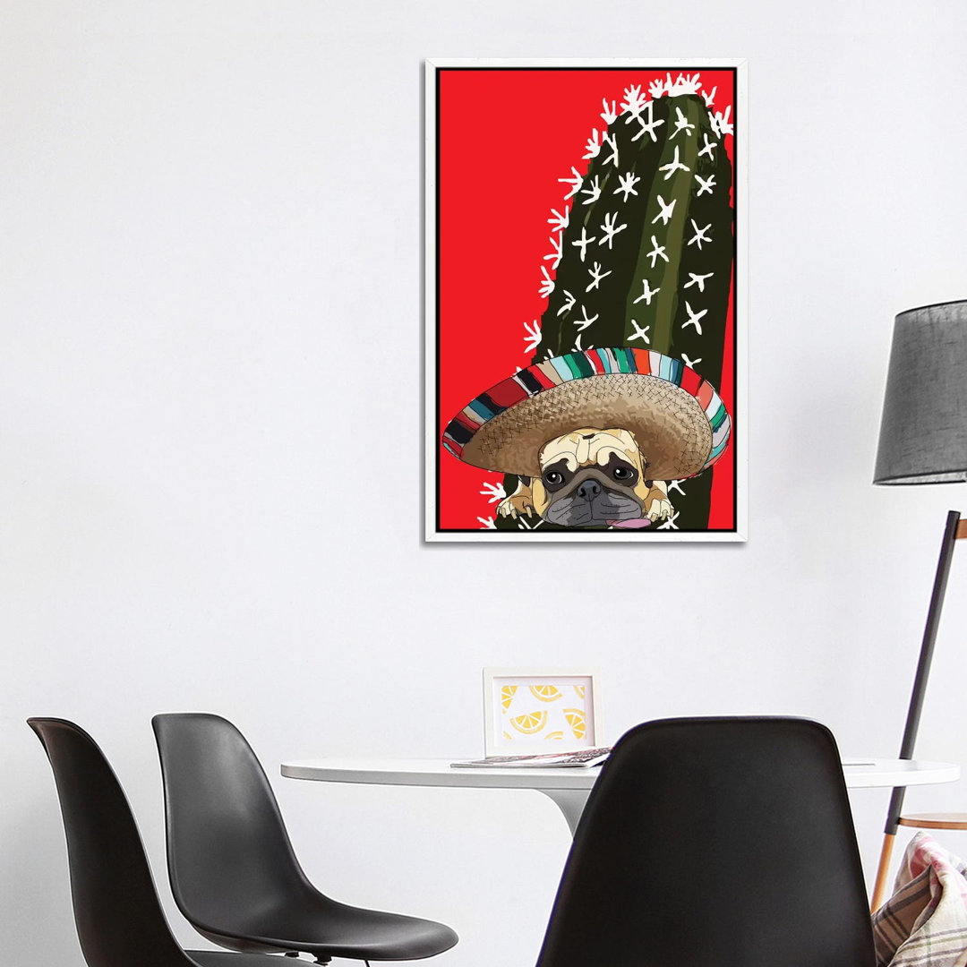 Cinco De Pug von Sketch And Paws - Gallery-Wrapped Canvas Giclée on Canvas