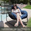 Fauteuil à bascule 9,7 lb ultra-moelleux avec conception anti-basculement, chaise longue d'une capacité de 450 lb