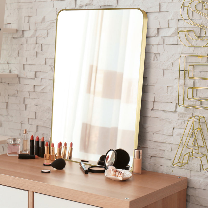 Miroir d'appoint mural, Or