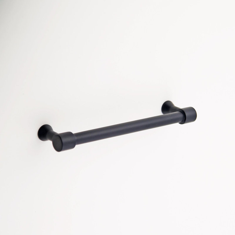Madelyn Carter Liberty Solid Brass Drawer Pull, 6", Matte Black