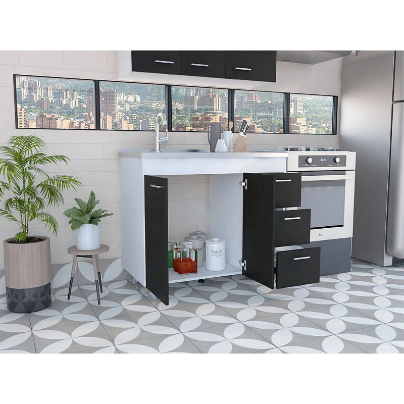 3-Drawer Base Cabinet And