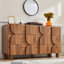 Commode double moulée à 6 tiroirs (l 53,2 po)