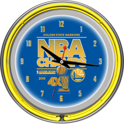 Horloge murale 2 anneaux double 2015 14,5 champions golden state NBA