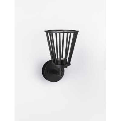 Black Integrated LED Outdoor Wall Lantern