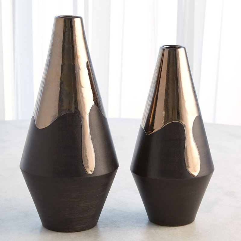 Handmade Earthenware Table Vase, 12.25" H x 6" W x 6" D