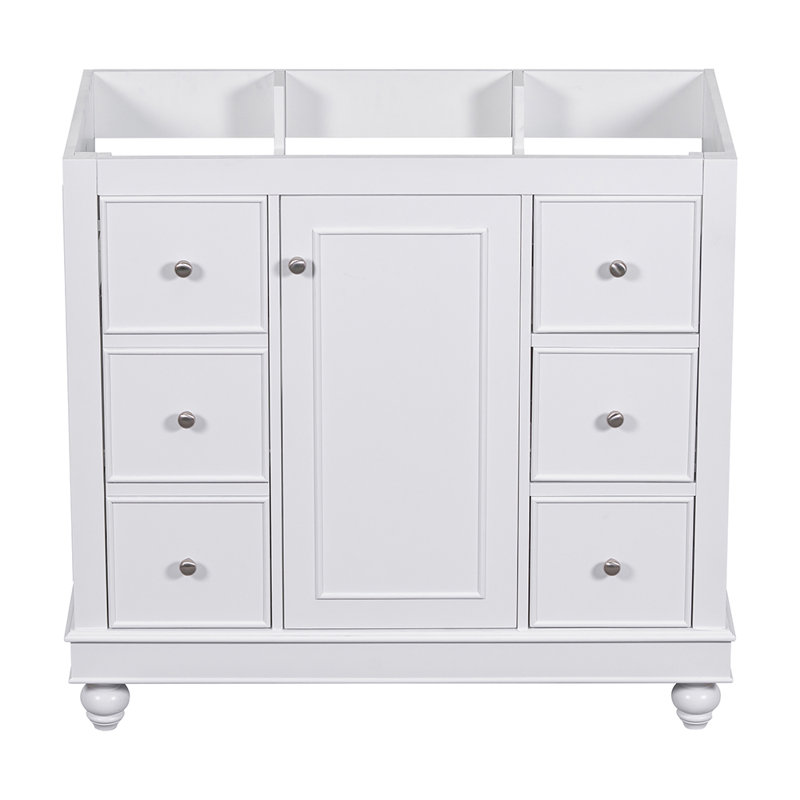 Levittown 35.3'' Single Bathroom Vanity Base Only, White