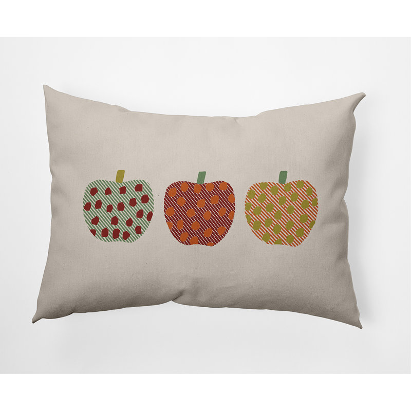  Coussin décoratif pomme Apples, Érable rouge