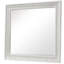Miroir rectangulaire traditionnel encadré en bois Lella White, 112 cm (L) x 102 cm (H)